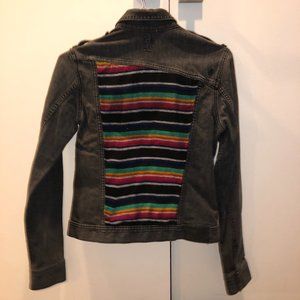 Jean jacket w/ detailed back